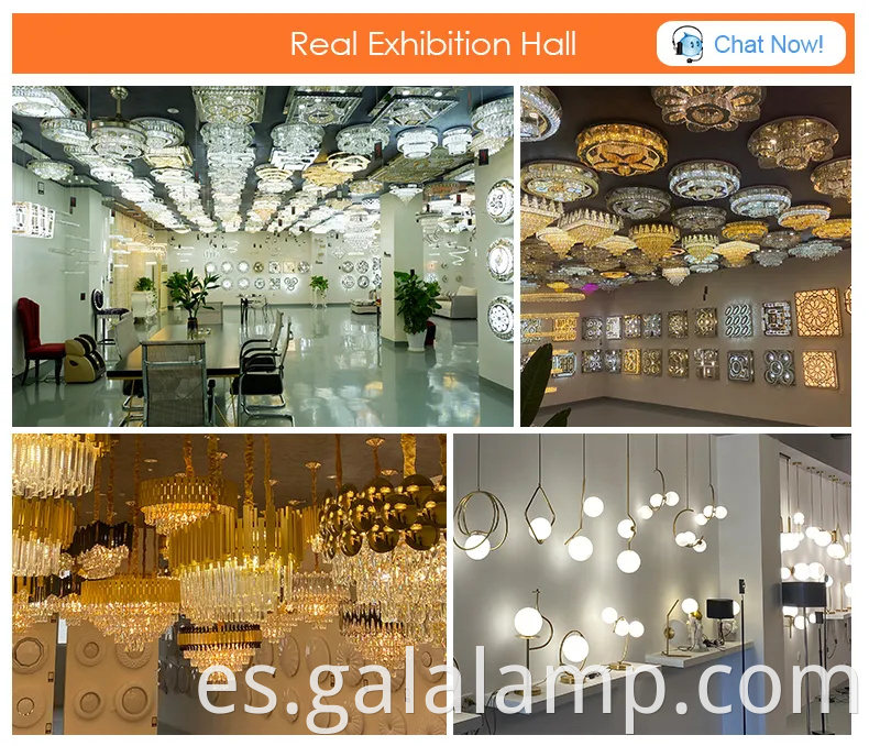 Luces de lámpara de cristal de brillo de hotel personalizado moderno de hotel nórdico